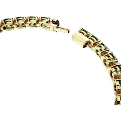 Swarovski Armband Damen Matrix Tennis Rundschliff grün goldfarben 5658850