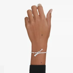 Swarovski Armband Damen Matrix Mixed Cuts Weiß/Rhodium 5693154