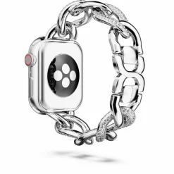 Swarovski Armband kompatibel mit Apple Watch® 40–41 mm Silber mit Kristalldetails – 5678671