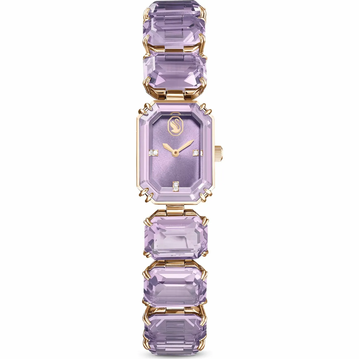 Swarovski Armbanduhr Damen Millenia Octagon mauve champagnergold 5722364