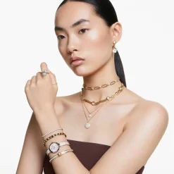 Swarovski Armbanduhr Damen Illumina Goldfarben Champagne 5671196