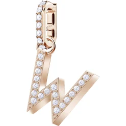 SWAROVSKI Charm für Damen, Alphabet W Kristall Roségold 5440422