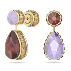 Swarovski Chroma Drop-Ohrhänger für Damen, Asymmetrisches Design, Mehrfarbig, 5600523