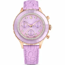 Swarovski Chronograph Damen Octea Chrono violett roségold 5690804
