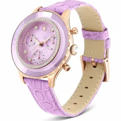 Swarovski Chronograph Damen Octea Chrono violett roségold 5690804