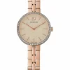 Swarovski Cosmopolitan Uhr - Schweizer Eleganz in Rosa mit Roségoldfarbenem Metallarmband, 5517800