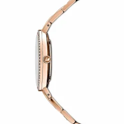Swarovski Cosmopolitan Uhr - Schweizer Eleganz in Rosa mit Roségoldfarbenem Metallarmband, 5517800