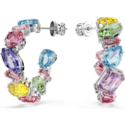 SWAROVSKI Creolen Damen Gema Mehrfarbig Kristalle Rhodiniert 5692412