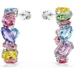 SWAROVSKI Creolen Damen Gema Mehrfarbig Kristalle Rhodiniert 5692412