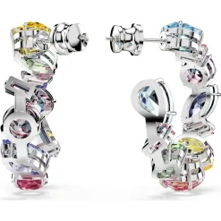 SWAROVSKI Creolen Damen Gema Mehrfarbig Kristalle Rhodiniert 5692412