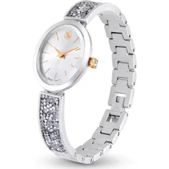 Swarovski Crystal Rock Oval Armbanduhr Damen Silber 5656878