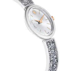 Swarovski Crystal Rock Oval Armbanduhr Damen Silber 5656878