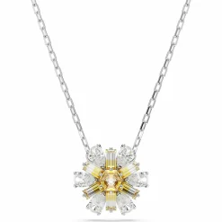 SWAROVSKI Damen Anhänger Blume Gelb Rhodiniert IDYLLIA 5679939