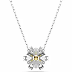 SWAROVSKI Damen Anhänger Blume Gelb Rhodiniert IDYLLIA 5679939