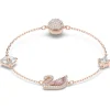 Swarovski Damen Armband Dazzling Swan rosa 5485877
