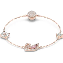 Swarovski Damen Armband Dazzling Swan rosa 5485877