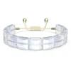 Swarovski Damen Armband Letra Stern, Weiß, Goldfarbe 5615862