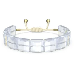 Swarovski Damen Armband Letra Stern, Weiß, Goldfarbe 5615862