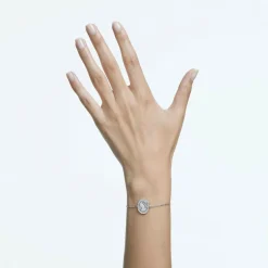 Swarovski Damen Armband Signum Schwan, Weiß, Silber 5621099