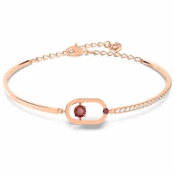 Swarovski Damen Armband Una Rundschliff Rot Roségold 5620553
