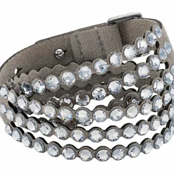 Swarovski Damen Armband Wickelarmband Power Collection grau 5511698