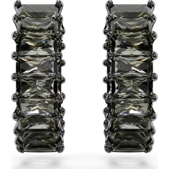 Swarovski Damen Creolen Matrix Ohrringe grau  5658650