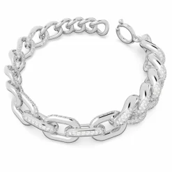 Swarovski Damen Dextera Armband Pavé, Weiß, Rhodiniert 5622226