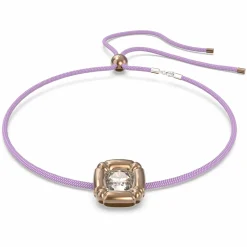 Swarovski Damen Dulcis Halskette Kissenschliff, Roséfarben 5622377