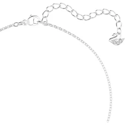 Swarovski Damen Halskette mit Anhänger Latisha Blume Metallmix, Rosa-Weiß 5636488