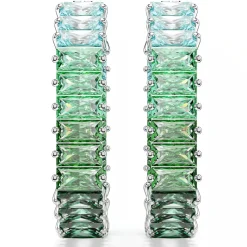 Swarovski Damen Kreolen Matrix Baguette Grün 5705787