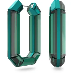 Swarovski Damen Ohrring Lucent Kreolen Statement, Achteckform, Grün 5633953