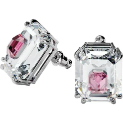 Swarovski Damen Ohrringe Chroma Ohrstecker Oktagon-Schliff, Rosa, Rhodiniert 5600627