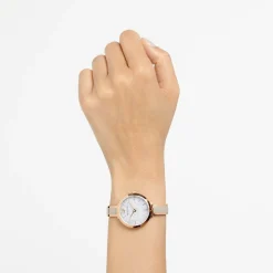 SWAROVSKI Damen Schweizer Armbanduhr CRYSTALLINE DELIGHT grau rosegold 5642218