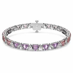 Swarovski Damen Tennis Armband Trilliant-Schliff Rosa MATRIX 5614928