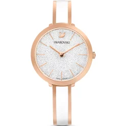 Swarovski Damenuhr Crystalline bangle delight S Weiß/Rosegoldfarben 5580541