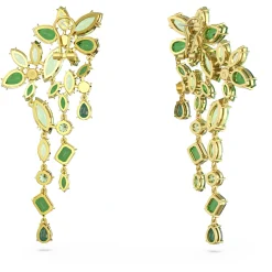 Swarovski Gema Damen Chandelier-Ohrringe Grün Goldlegierung Kristalle
