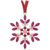 Swarovski Gema Festtagsornament Schneeflocke Rot, Pink 5691041