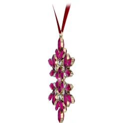 Swarovski Gema Festtagsornament Schneeflocke Rot, Pink 5691041