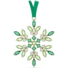 Swarovski Gema Festtagsornament Schneeflocke Grün 5691044