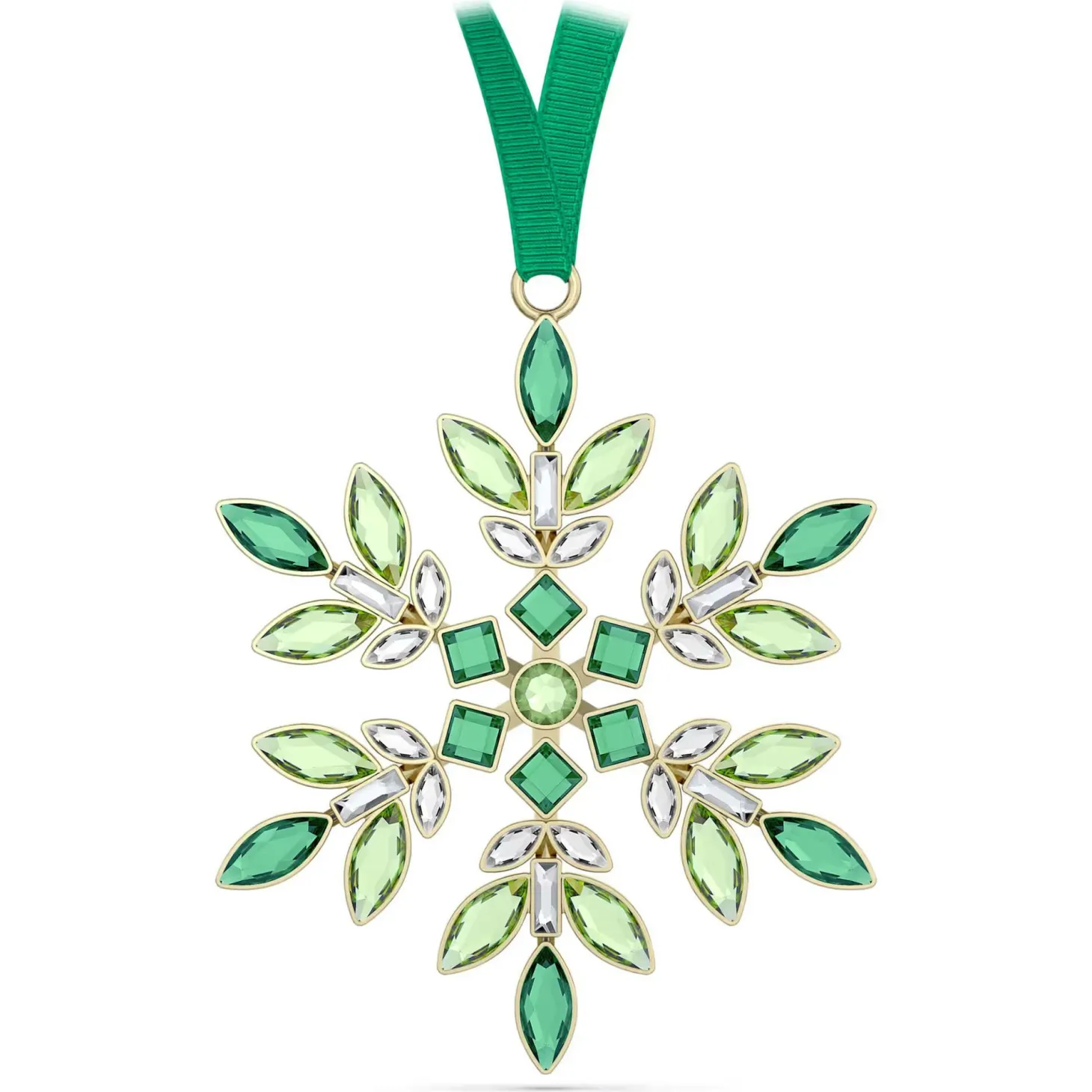 Swarovski Gema Festtagsornament Schneeflocke Grün 5691044