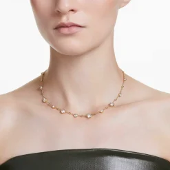 Swarovski Halskette Damen Imber all around weiß goldfarben 5680090