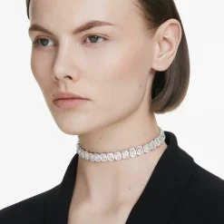 Swarovski Halskette Damen Millenia Choker Octagon weiß rhodiniert 5696292