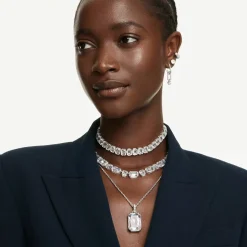 Swarovski Halskette Damen Millenia Choker Octagon weiß rhodiniert 5696292