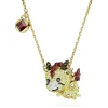 Swarovski Halskette Damen Chinese Zodiac Dragon Gelb Gold‑Tone 5676540