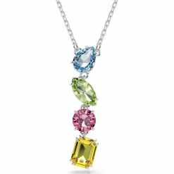 Swarovski Halskette Damen Gema Y Pendant multicolor rhodiniert 5692421