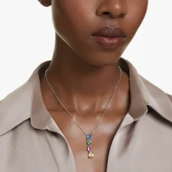Swarovski Halskette Damen Gema Y Pendant multicolor rhodiniert 5692421
