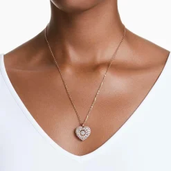 SWAROVSKI Halskette Damen IDYLLIA Heart Weiß/Roségold 5680402