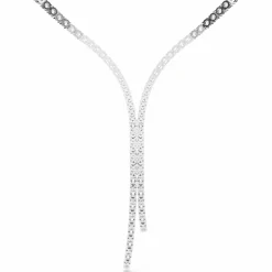 Swarovski Halskette Damen Matrix Y necklace weiß rhodiniert 5707988