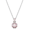 Swarovski Kette mit Anhänger Birthstone Juni, Rosa, Rhodiniert 5652044