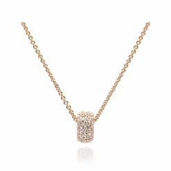 Swarovski Kette mit AnhÀnger Damen Dextera Runder Stein Roségold 5411121